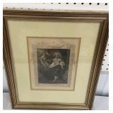 Framed Neagle engraving The Resurrection" approx