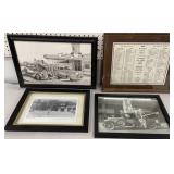 Box of automotive/Waverly related art/photos