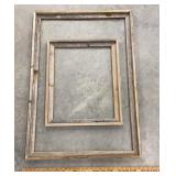 2 rustic barn wood frames