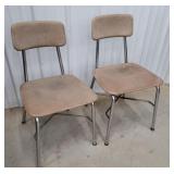 2 mid century Haywood Wakefield chairs