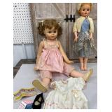 2 large vintage dolls