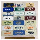 Misc mini license plates