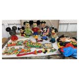Box of Disney toys, blow-ups etc