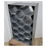 Galvanized wine rack 11"7"19"