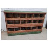 Cubby hole cabinet, chicken nester 66"15"44"