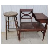 Stool and phone stand