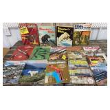 Box of mostly guns & ammo related magazines