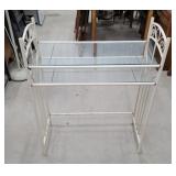 Metal and glass Shelf 29"14"36"