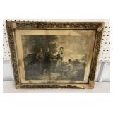 Framed etching The Capture of Major Andre