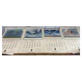 4 Airplane related calendars 1955