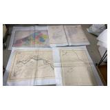14 large maps of Turkey - most are topographic -
