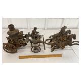 Cast iron horse-drawn fire engine - the Chief