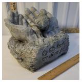 Resin bird feeder/waterer