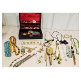 Lot of necklaces, bracelets, earrings, jewelry