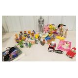 Fisher-Price toys, dinosaurs, Hess truck, etc
