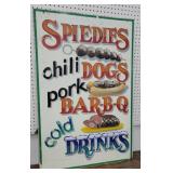 LARGE 41" Tall x 27" wide Fiberglass food sign