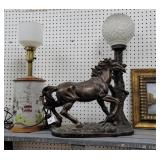 Large horse lamp sign The Vision