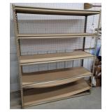 Adjustable metal shelf 60"19"71 - warped shelves