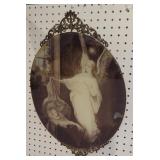 Beautiful guardian angel print in brass trimmed