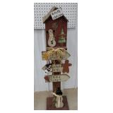 Holiday birdhouse sign