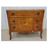 Inlayed marbel top 3 drawer  36x17x32