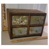 4 Dr table top storage box