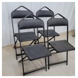 Set of 4 folding chairs