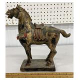 Chinese horse statue - chipped on 1 leg