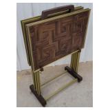 Mid century snack table set