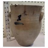 Beautiful crock w/cobalt blue #1