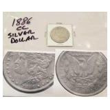 1886 silver dollar
