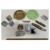 Lighters, ashtrays, Jack knives etc