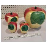 Apple cookie jar set