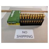 6mm Remington 100gr 20 rounds - NO SHIPPING