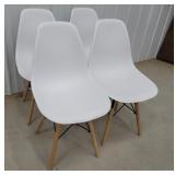 4 Retro bucket style chairs