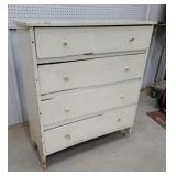 White 4 drawer dresser 37"14"41"