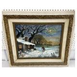 Framed McLoughlin Bros. print The Backwoods