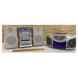 Sony stereo system & GPX boombox