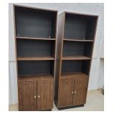 2 - 2 door book shelves 25"12"72"