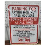 Towing enforced sign
