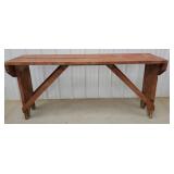 Red bench 72x16x34