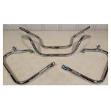 2 Harley sets of handlebars 1 set crash bars fits
