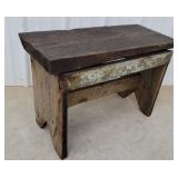 Bucket bench 27"12"18"