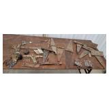 Strap hinges, door hardware