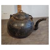 Cast iron tea pot