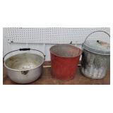 Trash can, pail, pot