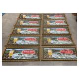 10 Rolling Rock signs approx 13"x30" per
