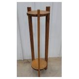 Oak plant stand 33"t