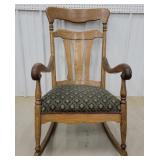 Oak arm rocker