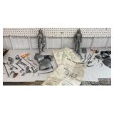 2 Marx Toys Knights in Armor